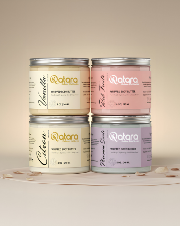 A rich yet airy whipped body butter that deeply nourishes the skin, leaving it soft, smooth, and beautifully hydrated.