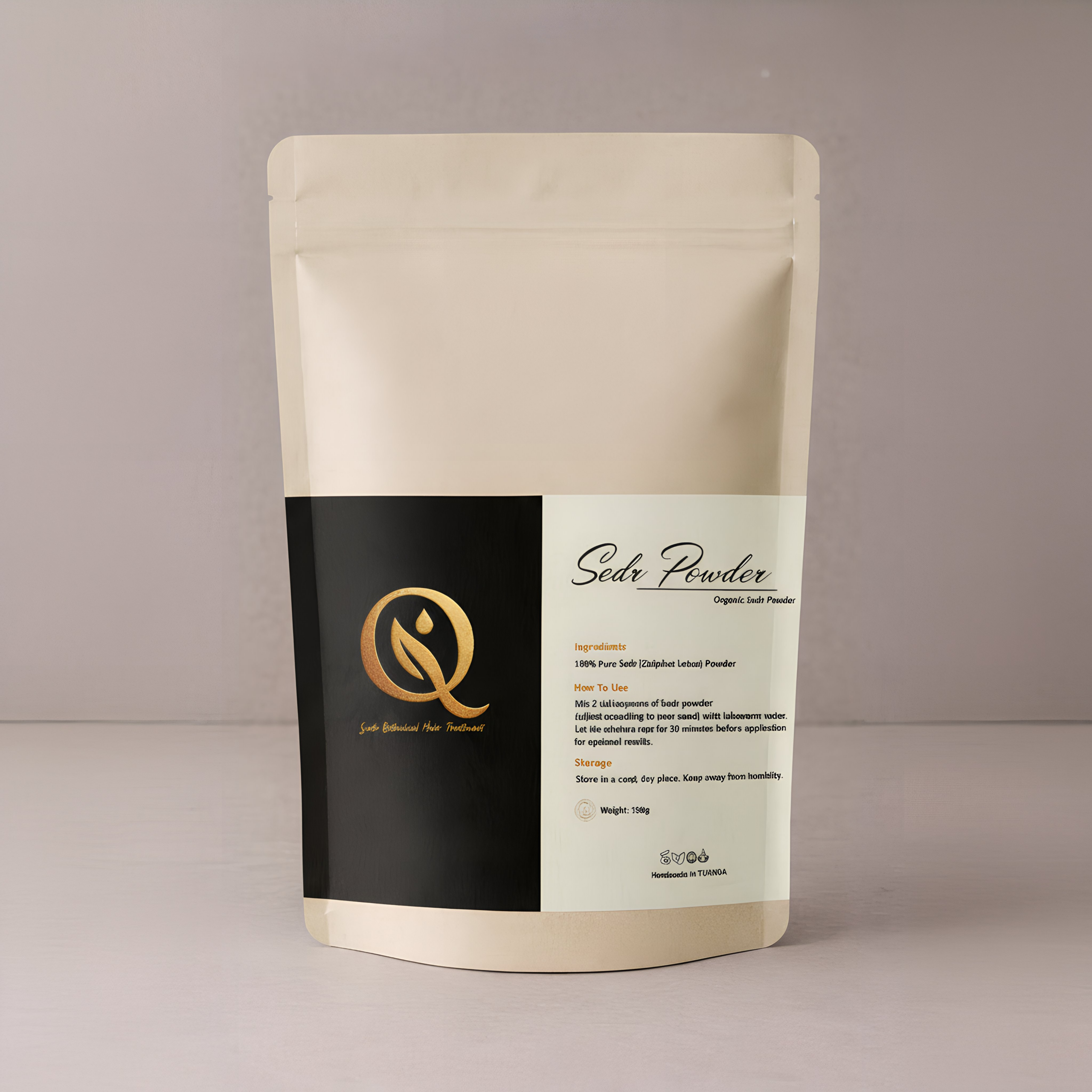 QATARA Sidr Powder is a rare, ancestral beauty ritual crafted from finely milled Sidr leaves. Renowned for its purifying and strengthening properties, it gently cleanses the hair and skin while restoring natural balance, shine, and vitality—without stripping or harsh residues. A timeless botanical treasure, elevated for modern luxury care.